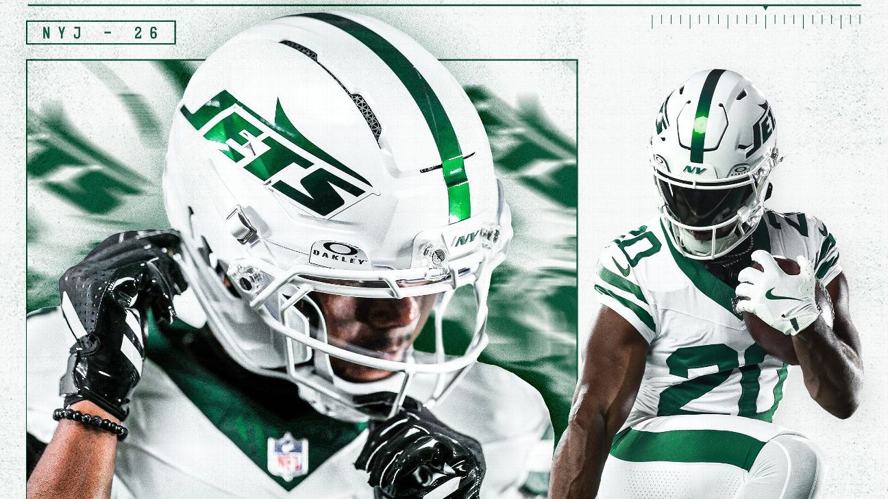 Jets go icy with new White Out helmets for Packers game