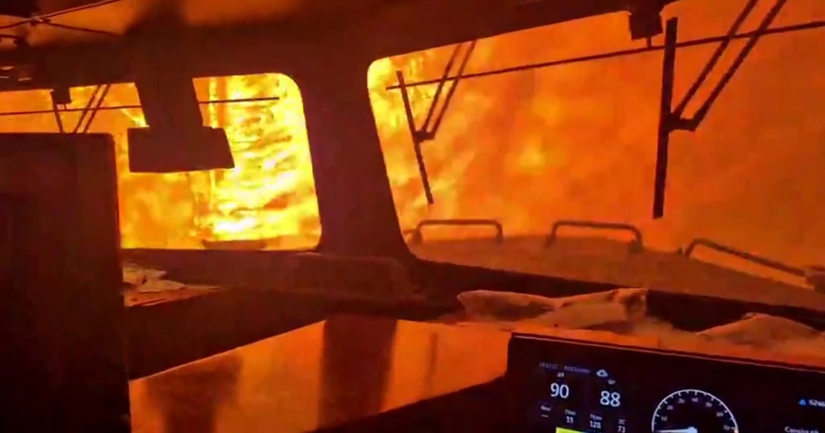 Ontario train crew surrounded by wildfire flames as smoke reaches U.S.
