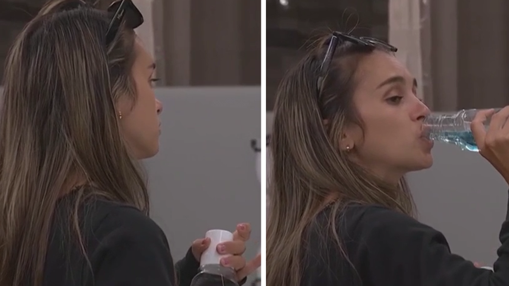 Big Brother’s Lyric Medeiros drinks from shared mouthwash bottle