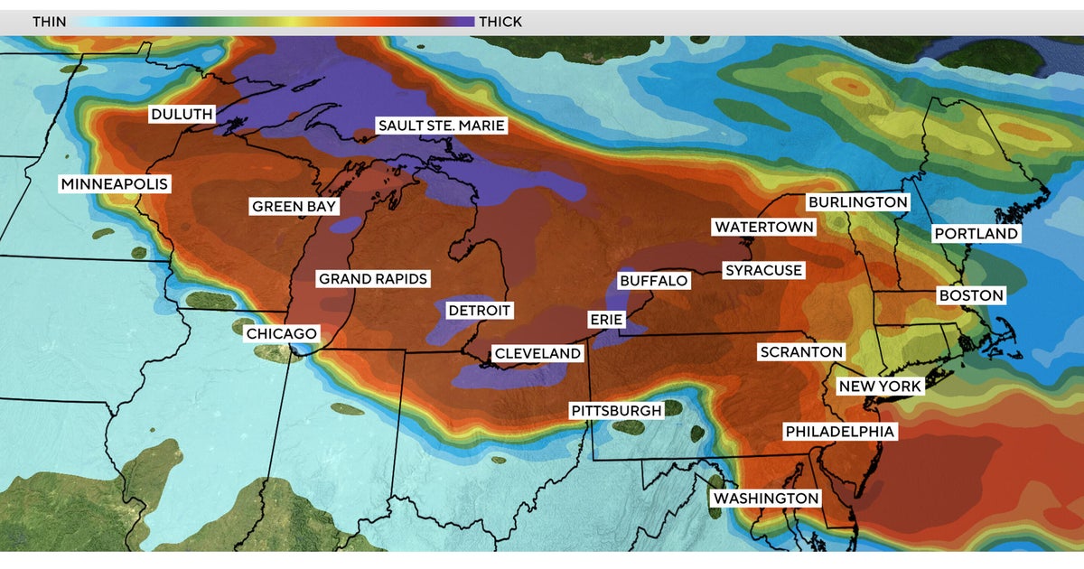 Wildfire smoke puts Midwest and Northeast under air quality alerts