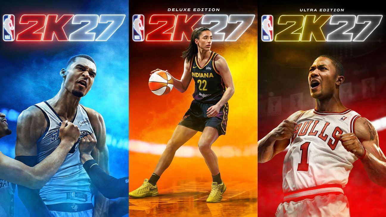 Wembanyama, Clark and Rose land NBA 2K27 covers