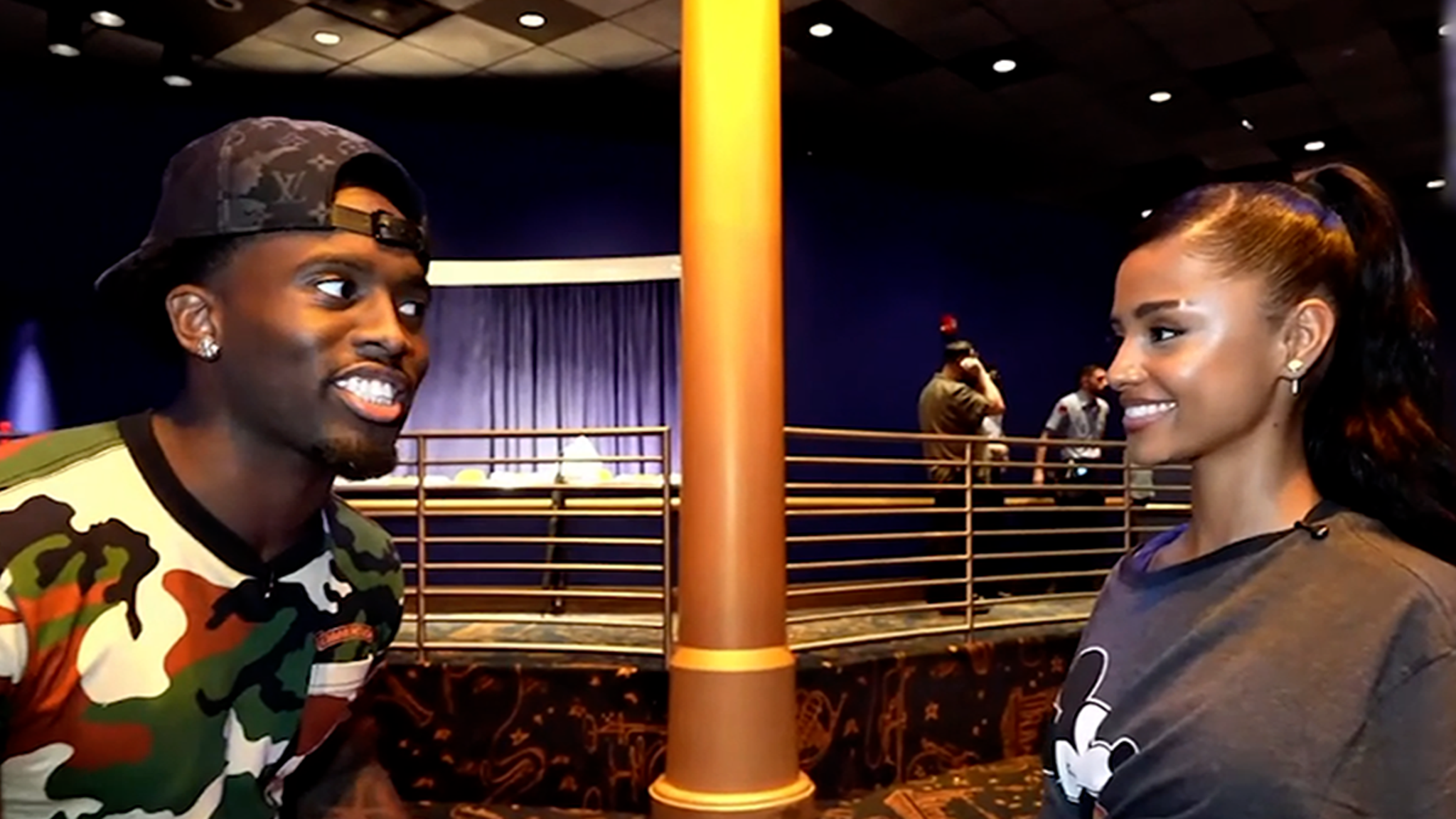 Kai Cenat backs Tyla at Disney World after guest gets loud