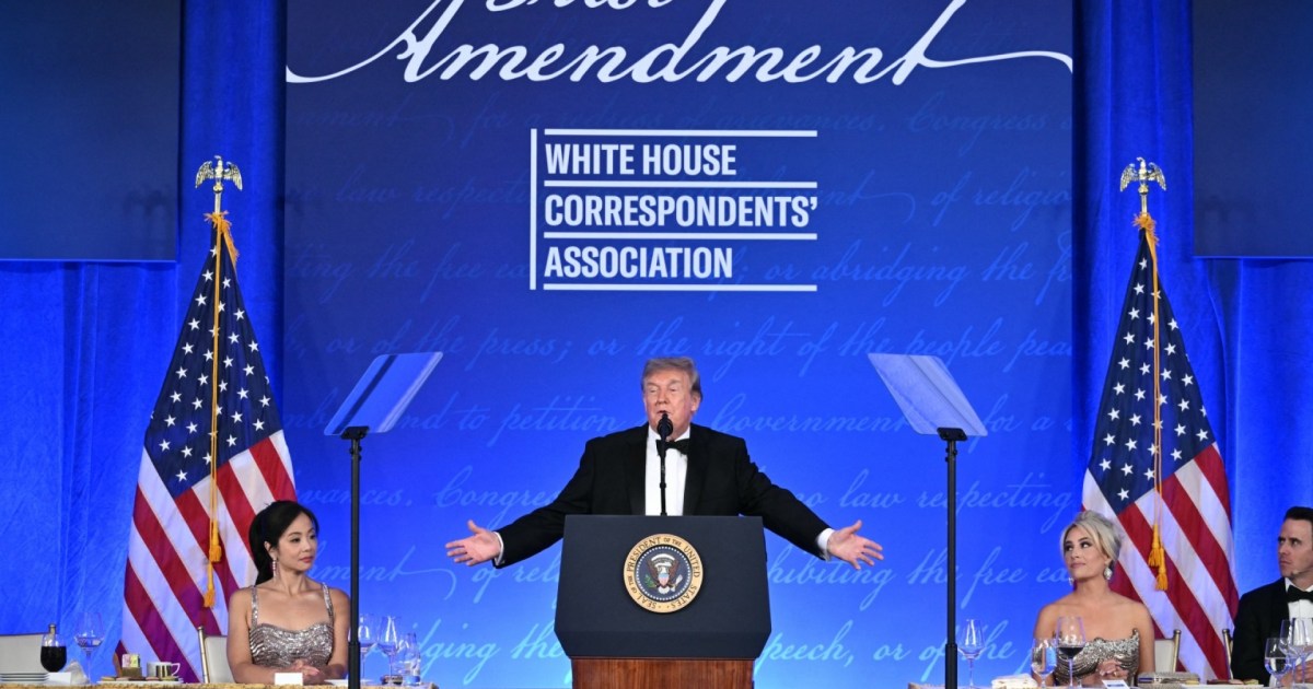 Trump Correspondents' Dinner speech praises record and press ties