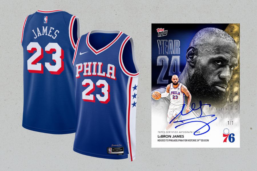 LeBron James 76ers jersey hits Fanatics after Philadelphia signing