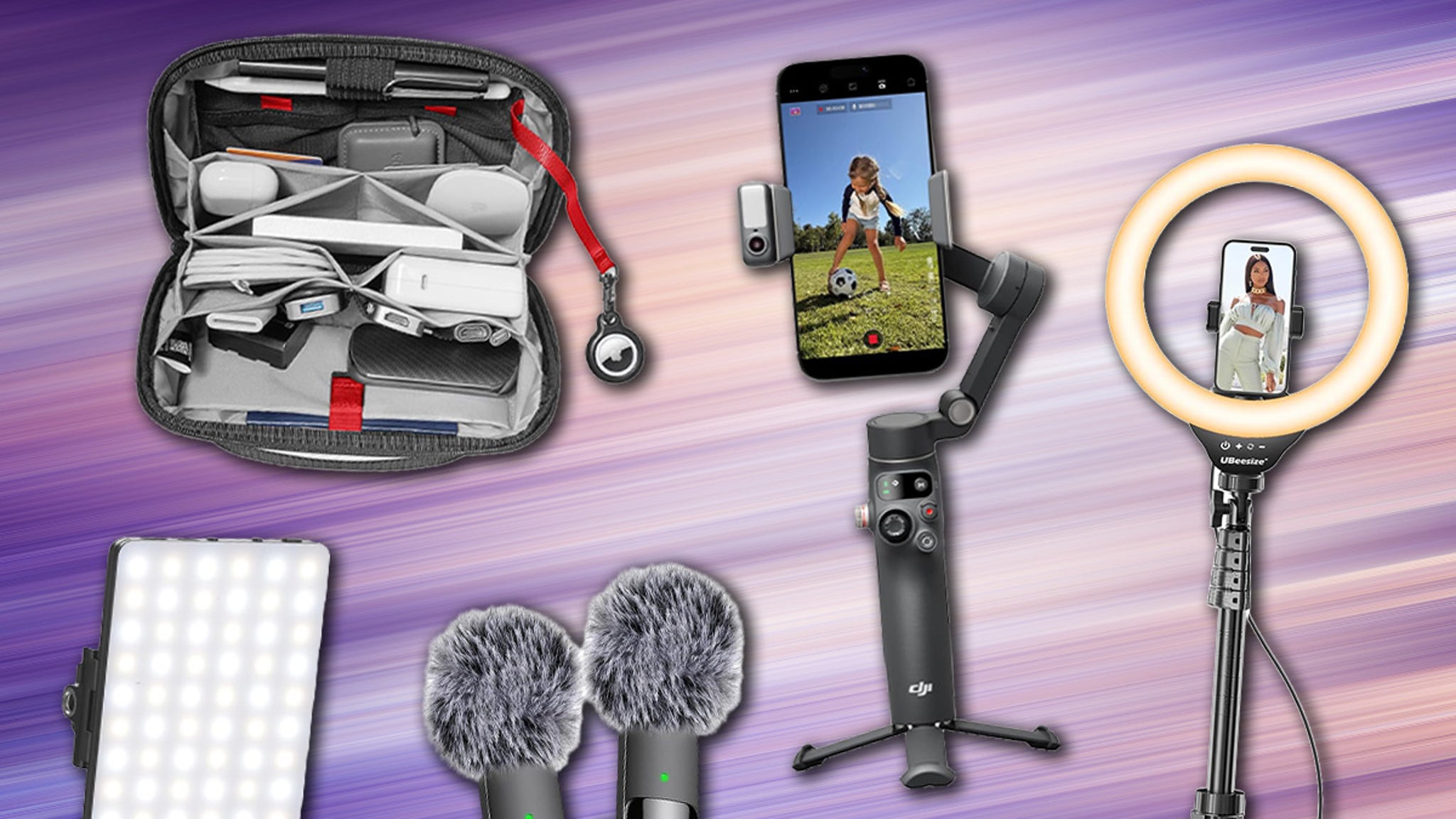 Amazon creator starter pack spotlights tripods, lights and mini mics