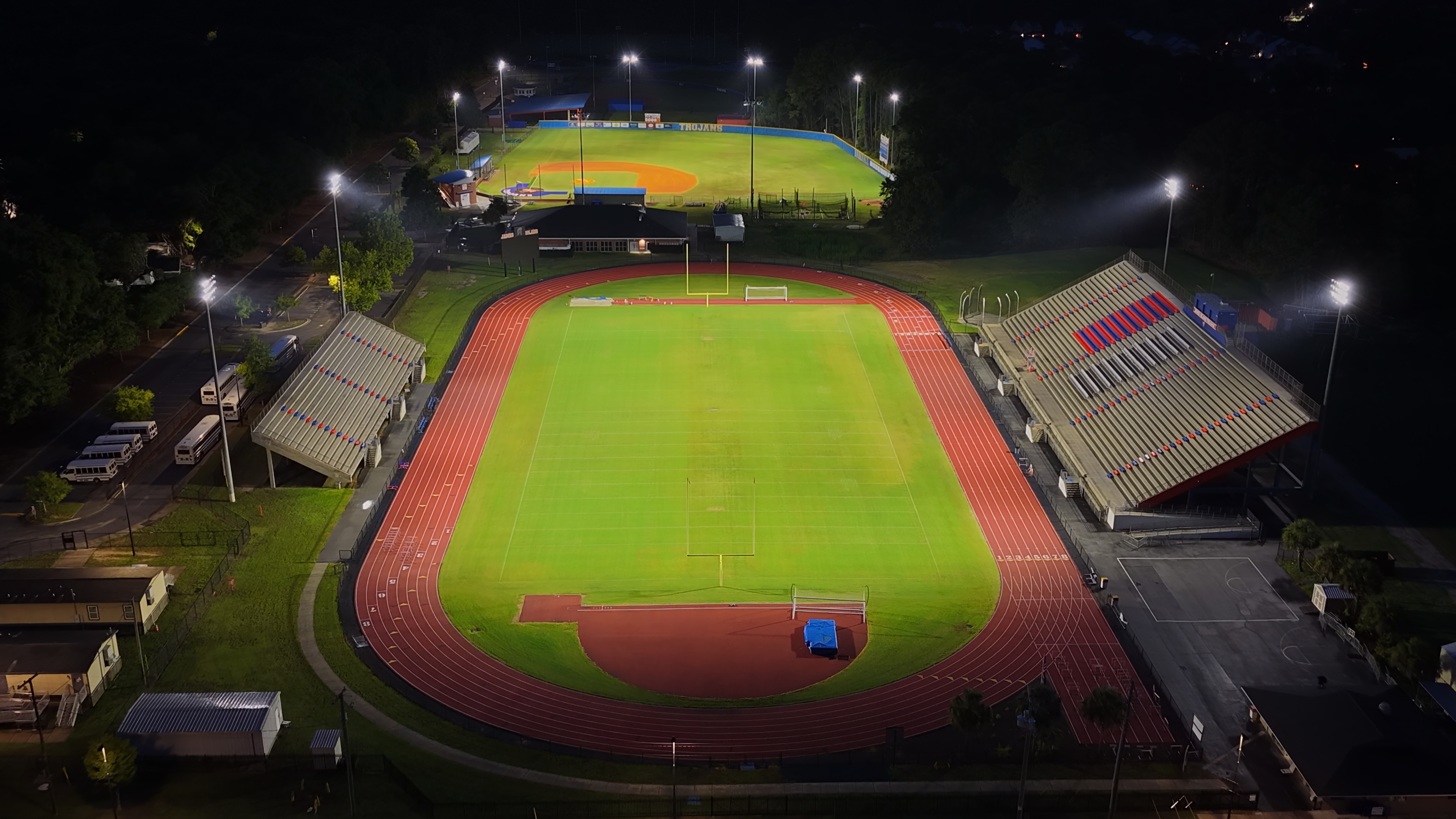 James Island Charter flips on LED light-show era for sports fields