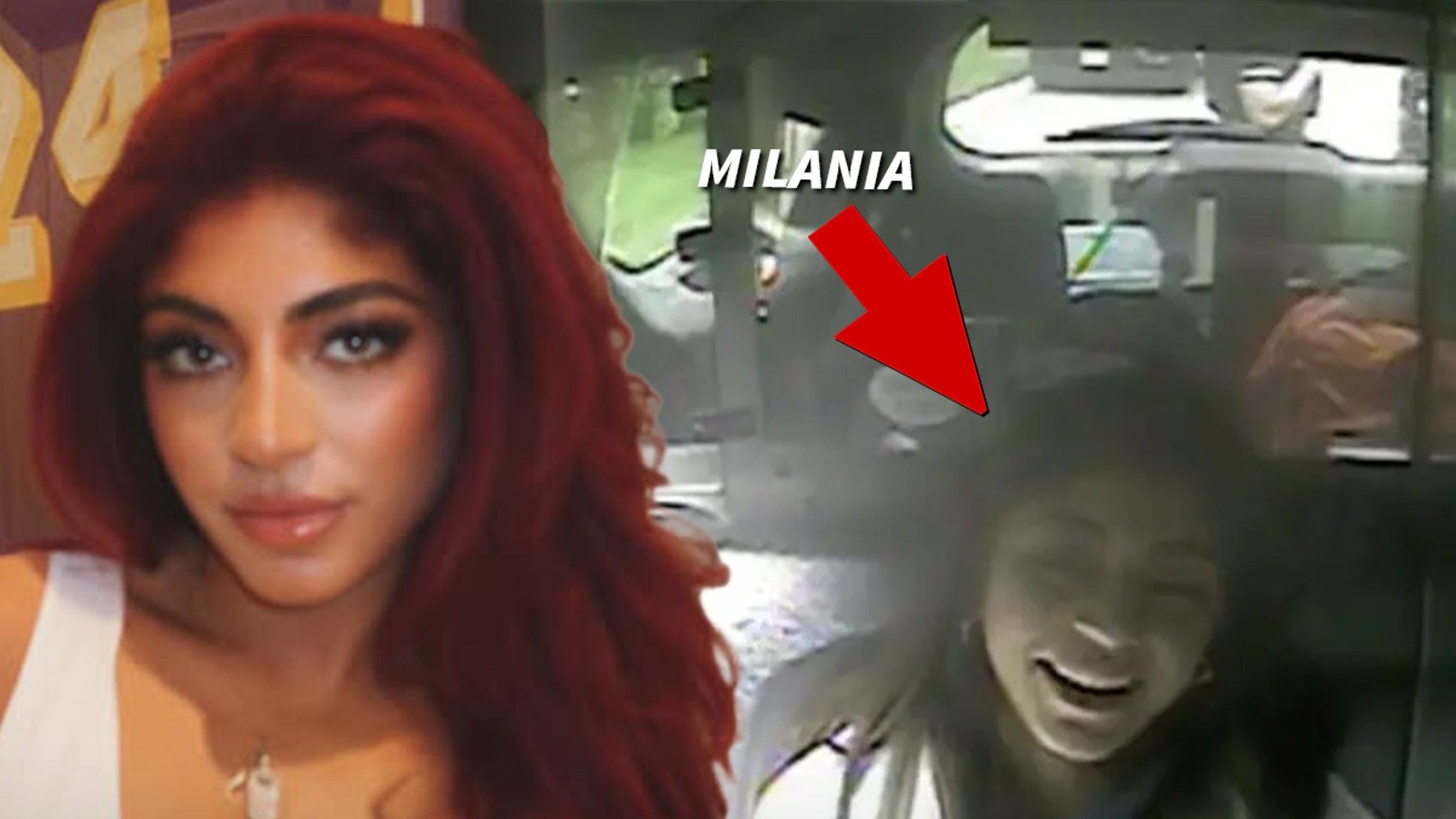 Milania Giudice appears to smile in police car after assault arrest