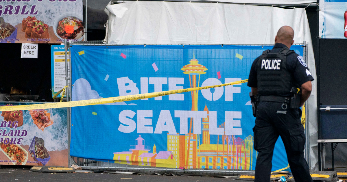 Seattle food festival shooting suspect, 15, held after deadly gunfight