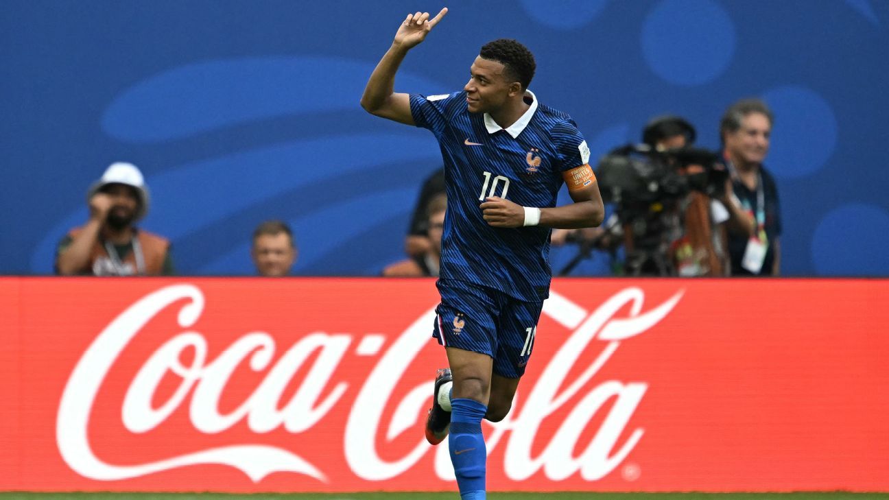 Mbappé passes Messi on World Cup goals list in France fightback