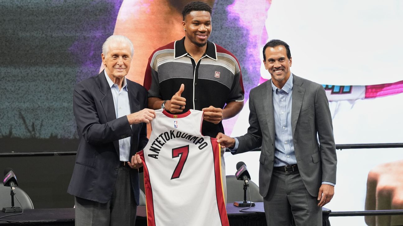 Pat Riley dangles Miami perks as Heat wait on LeBron James