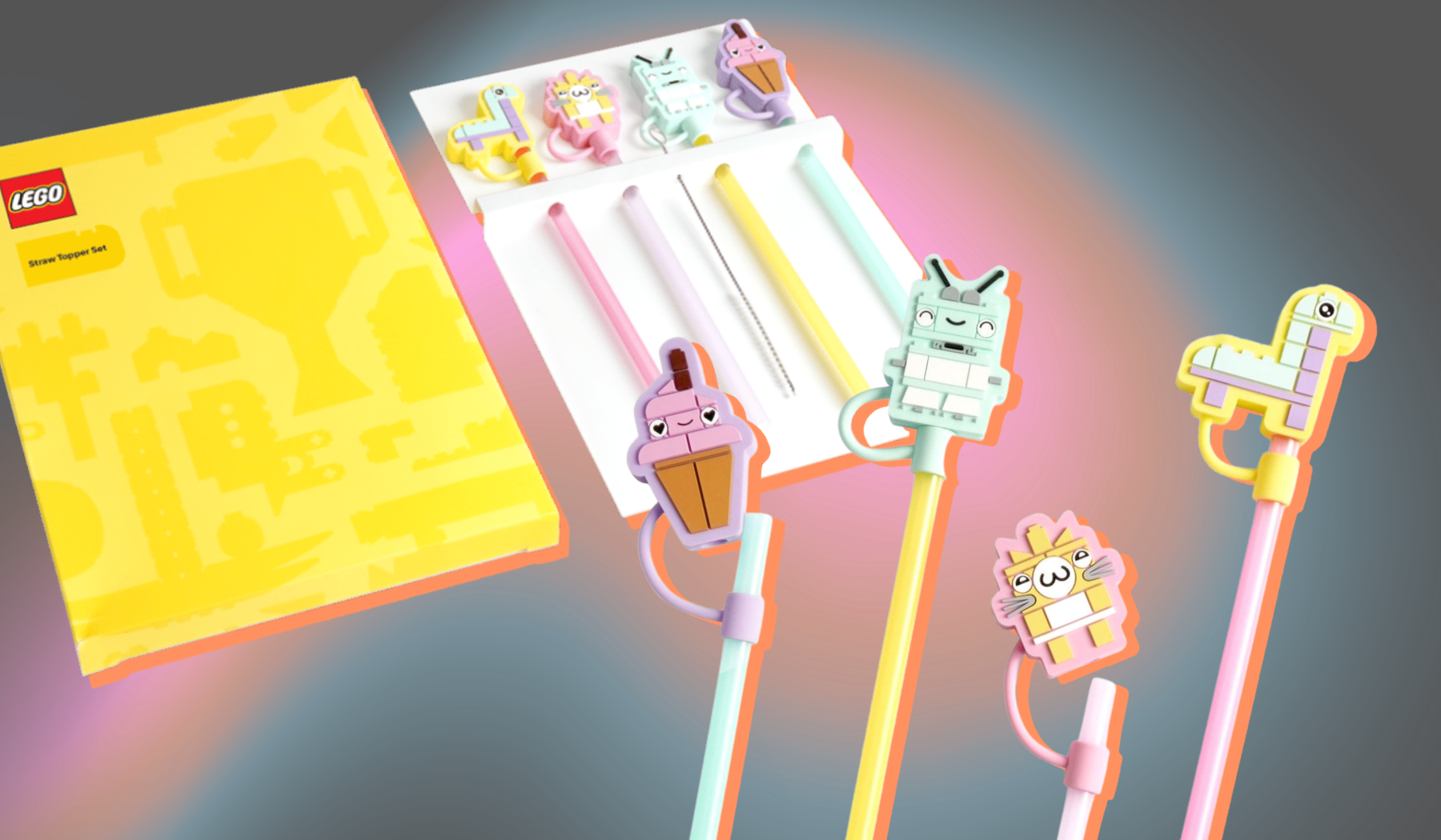 Free Lego straw topper set comes with $65 Lego.com orders