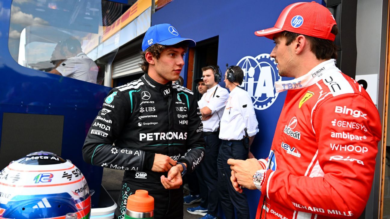 Antonelli wins Spa as Ferrari presses and Russell exits early