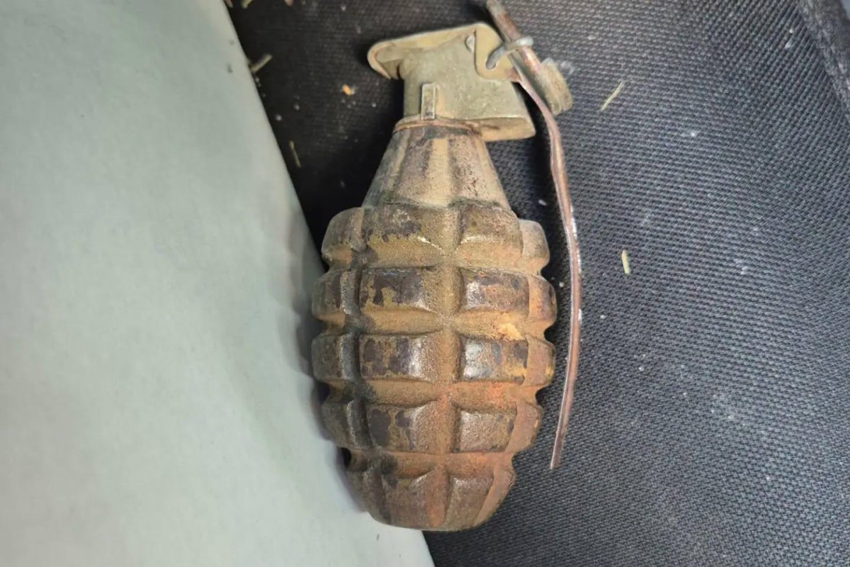 Ontario police warn residents after WWII grenade lands at station