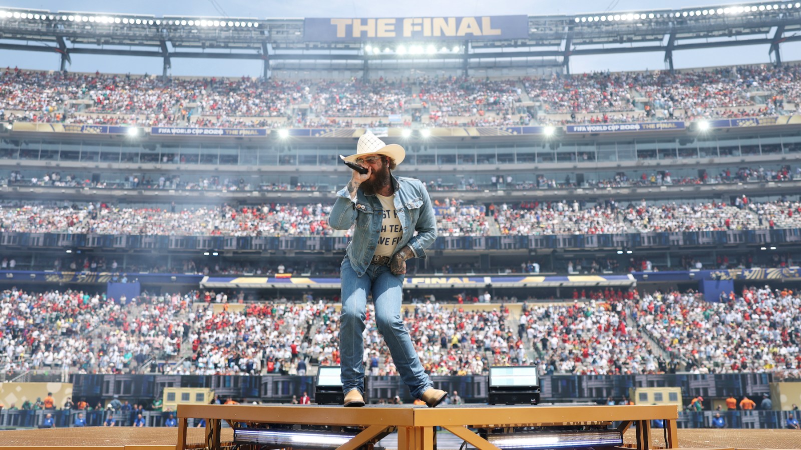 Post Malone premieres Chrome Heartbreaker before World Cup final