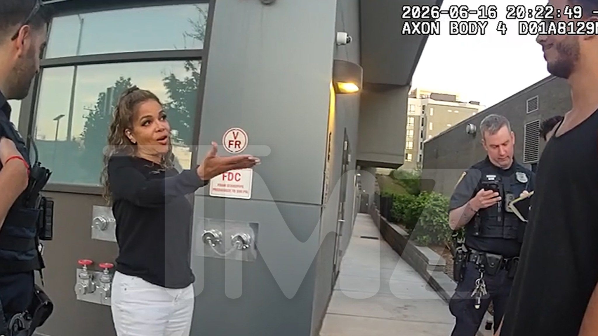 Sunny Hostin appears in body-cam footage after son's trespassing citation